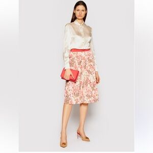 Marciano Floral All Over Pattern Pleated Skirt - Size L